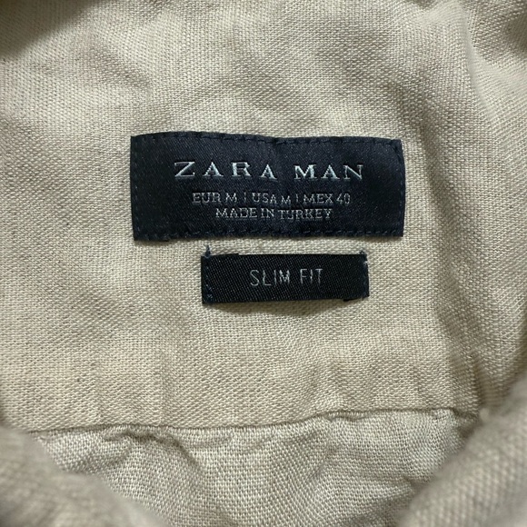 Zara Man Slim Fit Beige Linen Shirt |
Size M | Lightweight casual stylish - Picture 3 of 4